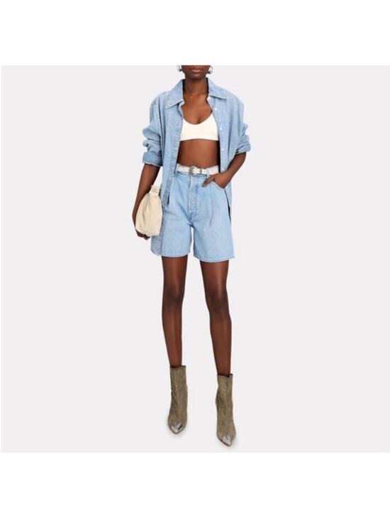 MOTHER Pants - Mother Snacks Pleated Fun Shorts